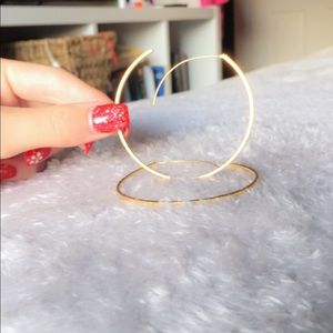 Large Gold Hoop Earrings